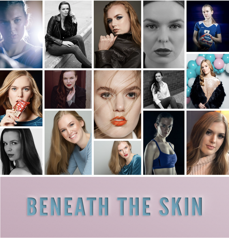Movie poster for Beneath the Skin. Modelling shots of our subjects. Katie, and Andrea
