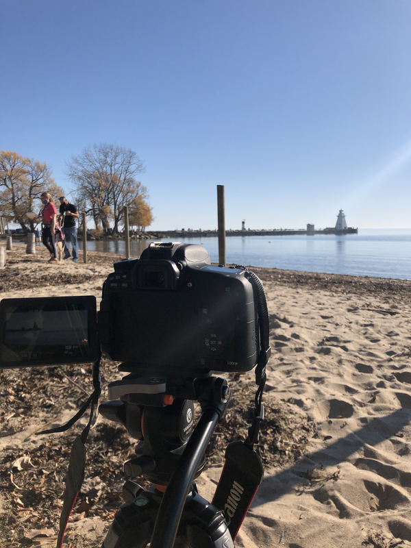 Camera at Port Dover beach